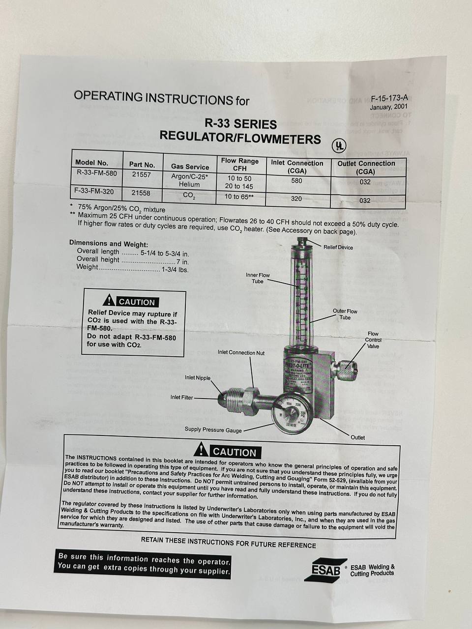 رگولاتور-فلومتر گاز  مدل R-33